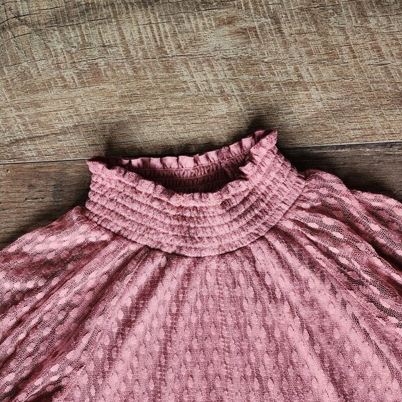 Nina Leonard Mauve Mock Neck Shift Dress Size XL - Picture 5 of 6